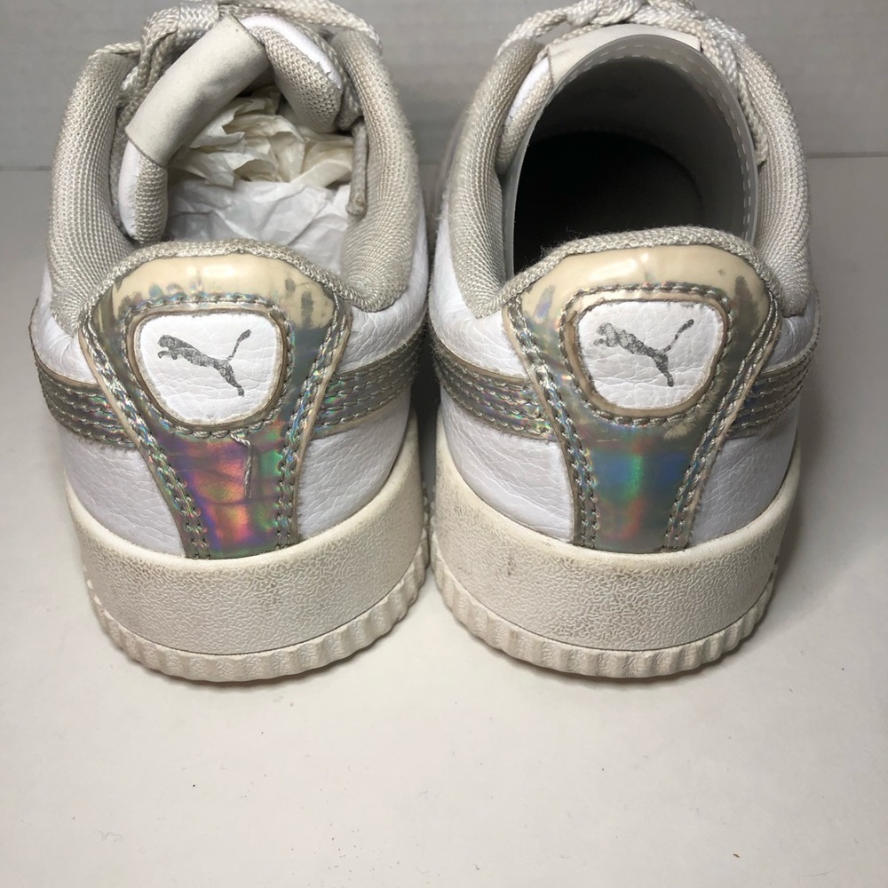 Puma White and Silver Sneakers - Picture 13 of 16